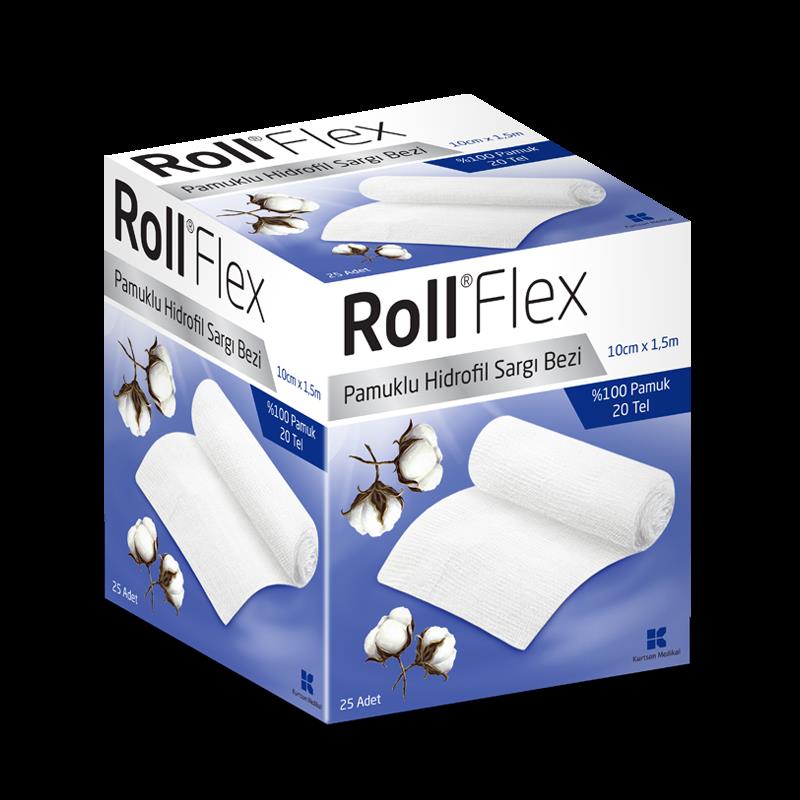 Roll Flex Sargı Bezi 10 cm x 1,5 m Tekli