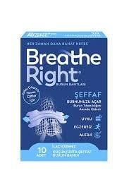 Breathe Right Burun Bandı Şeffaf Küçük & Orta 10'lu