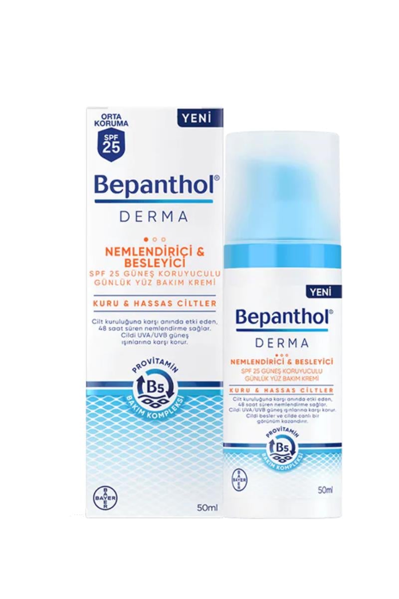 Bepanthol Derma Nemlendirici Besleyici Günlük Yüz Bakım Kremi 50 ml