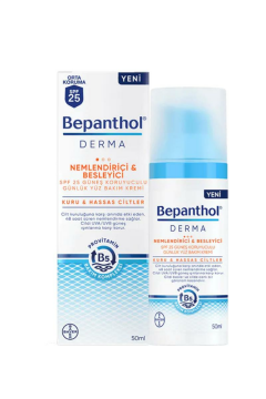 Bepanthol Derma Nemlendirici Besleyici Günlük Yüz Bakım Kremi 50 ml