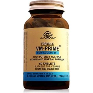 Solgar Vm Prime 50 Yaş 60 Tablet