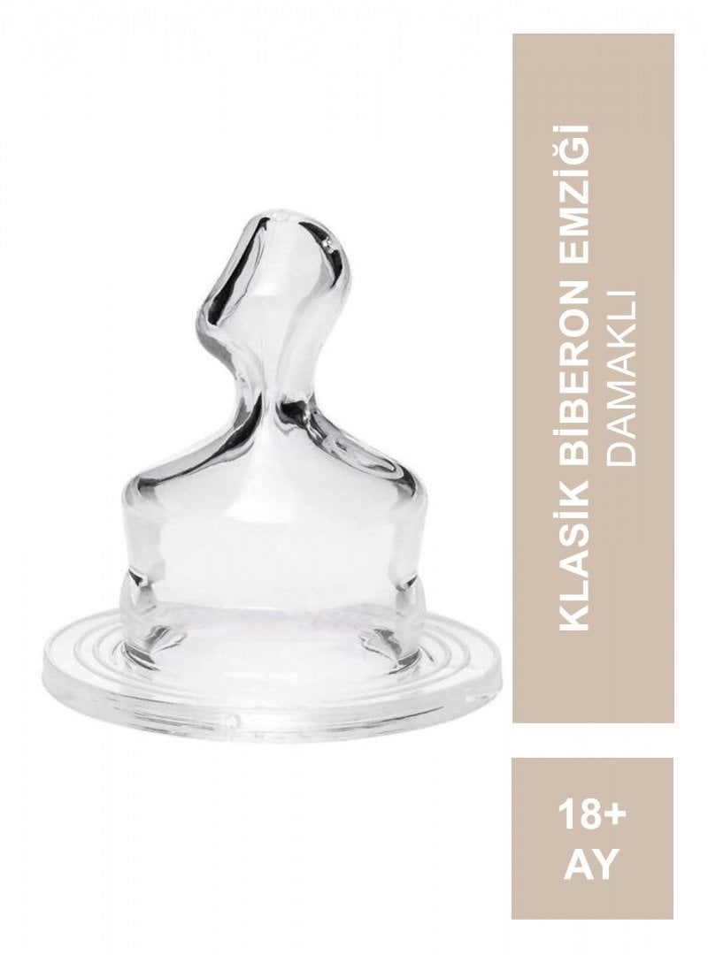 Bambino Silikon Damaklı Biberon Emziği No:3  T155