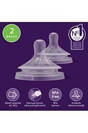 Philips Avent Natural Response Biberon Emziği 1 Numara Scy961/02 0+ Ay 2'li