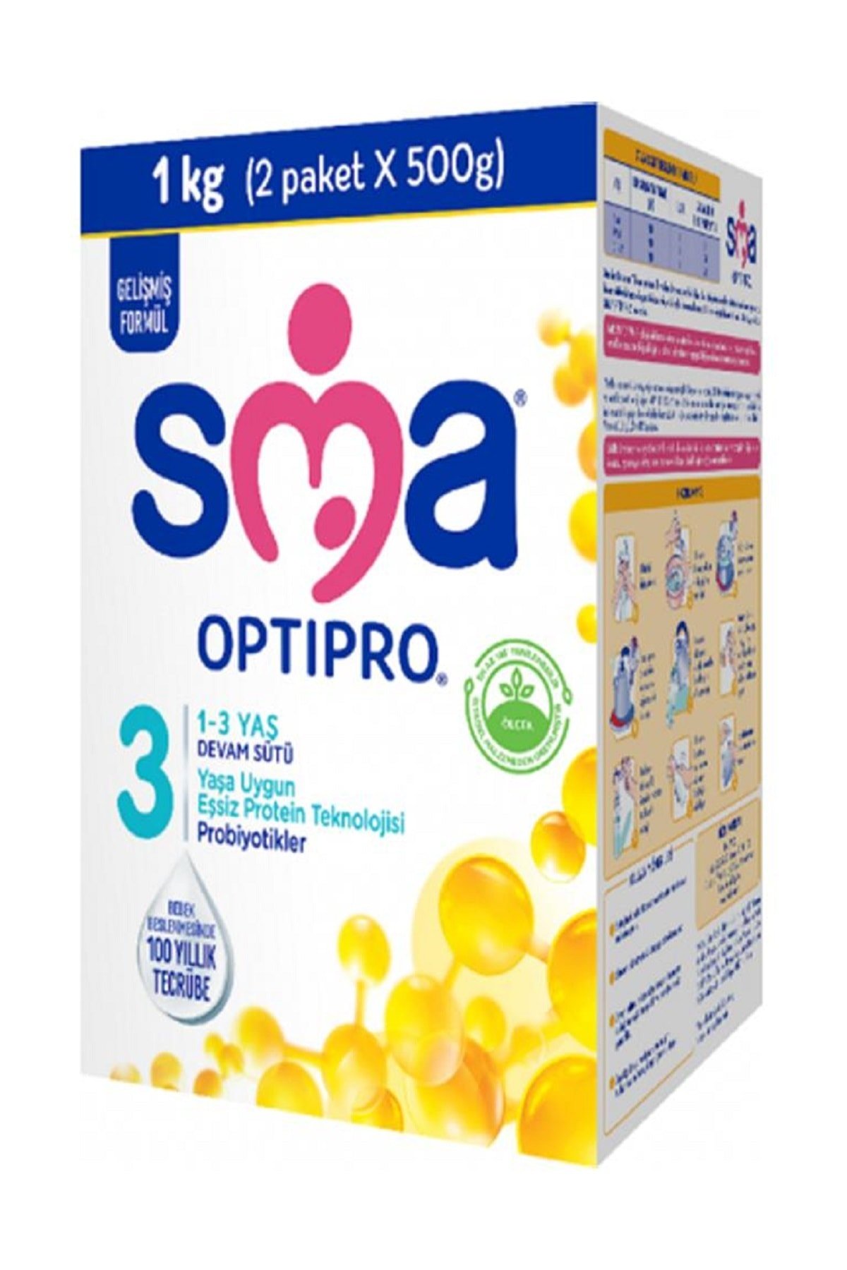 SMA 3 Optipro Probiyotik 1-3 Yaş Devam Sütü 1000 gr