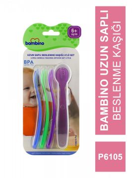 Bambino Uzun Saplı Beslenme Kaşığı 4'Lü Set