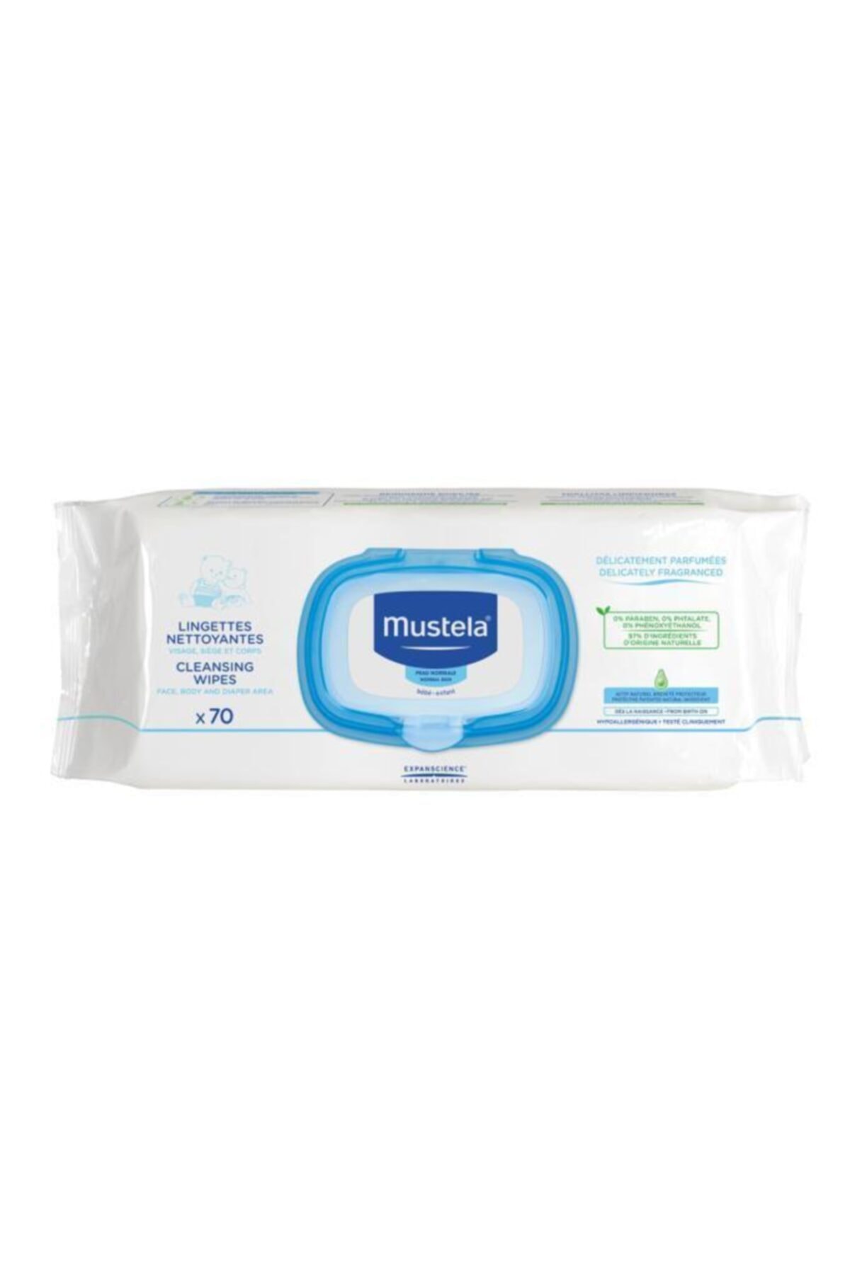 Mustela Soothing Cleansing Wipes 70'li - Normal Ciltler İçin Islak Mendil