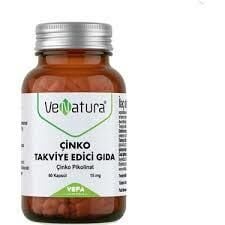 Venatura Çinko Takviye Edici Gıda 15 mg 60 Kapsül