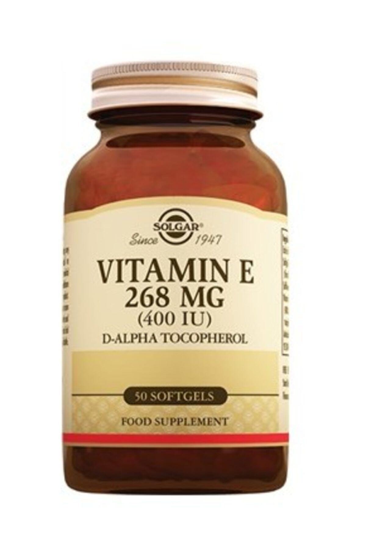 Solgar Vitamin E 400 IU 50 Kapsül