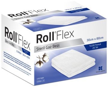 Roll Flex Steril Gazlı Bez 30cm x 80cm - 150 Adet