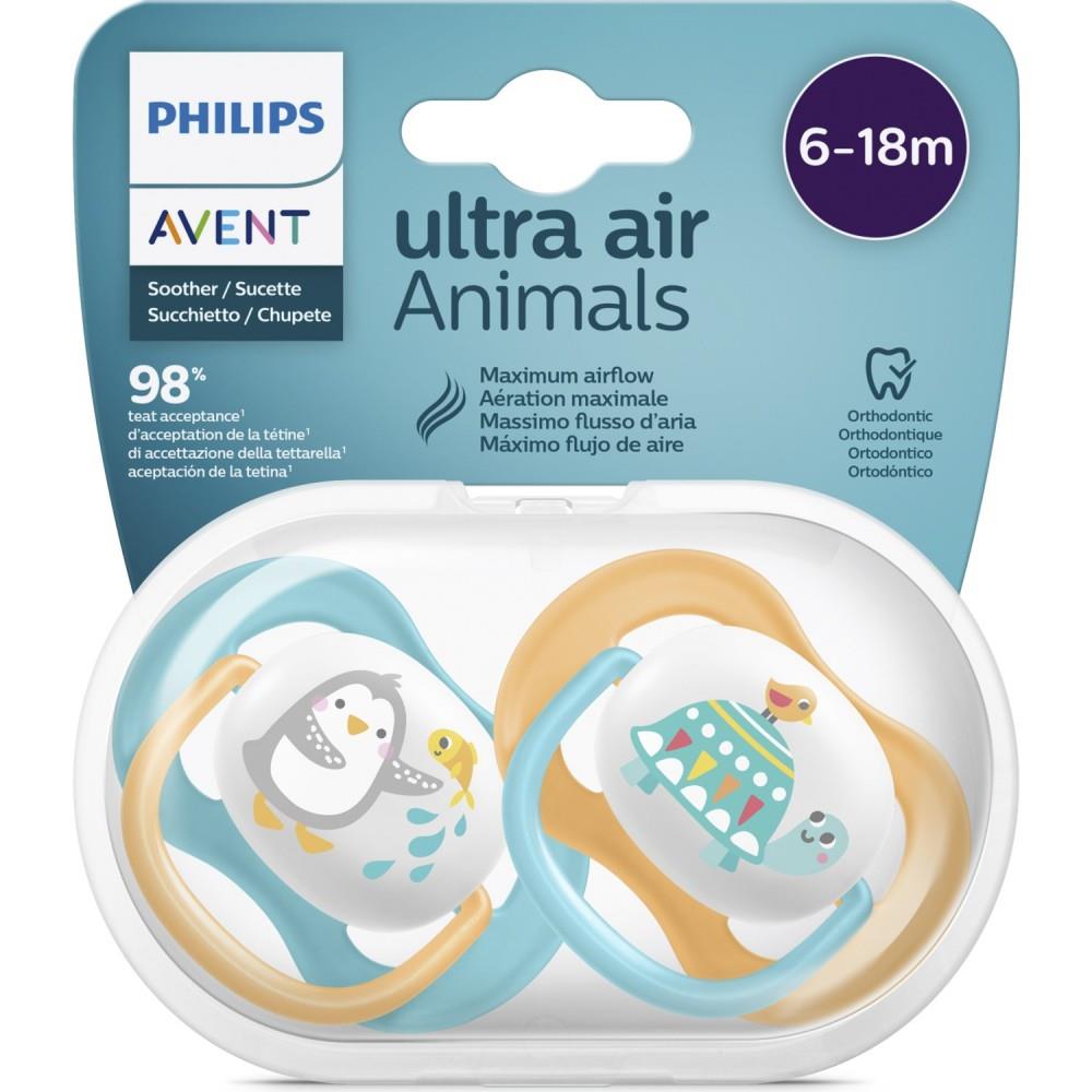 Philips Avent Ultra Air Animals Emzik 6-18 Ay Erkek SCF080/07