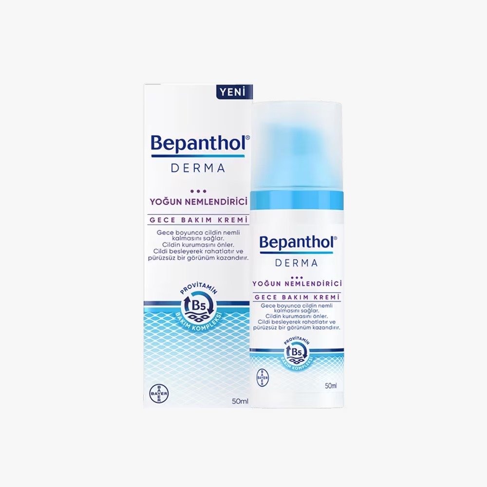 Bepanthol Derma Yoğun Nemlendirici Gece Bakım Kremi 50 ml