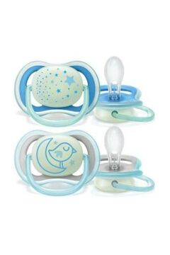 Philips Avent Ultra Air Karanlıkta Parlar Emzik 6 - 18 Ay Erkek SCF376/21