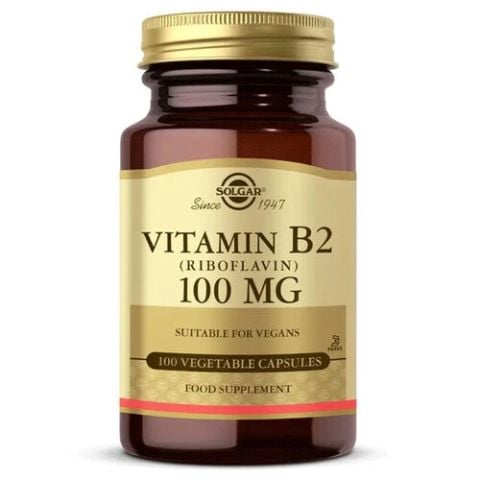 Solgar Vitamin B2 Riboflavin 100 mg 100 Tablet