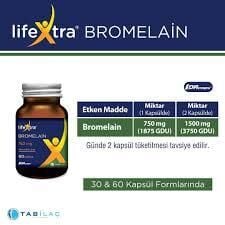 Lifextra Bromelain 60 Kapsül
