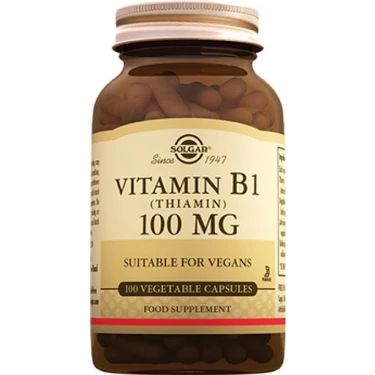 Solgar Vitamin B1 100 Mg 100 Kapsül
