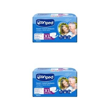 Canped Belbantlı Tekstil Yüzey Hasta Bezi xLarge 30'lu Paket 2'li