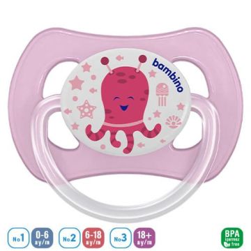 Bambino Desenli Kelebek Damaklı Emzik No:1 P2497