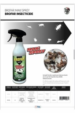 Brofar Maxi Karınca Sinek ve Böcek Solüsyonu Sprey 450 ml