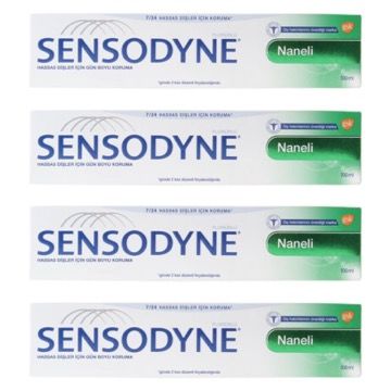 Sensodyne Naneli Diş Macunu 100 ml 4 Kutu