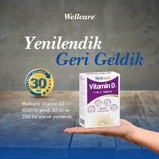 Wellcare Vitamin D3 1000 IU 30 ml