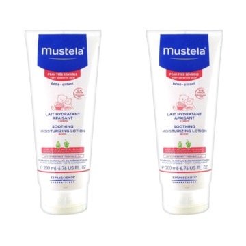 Mustela Soothing Moisturizing Lotion 200 ml 2 Kutu - Çok Hassas Cilt Vücut Losyonu 2 Kutu