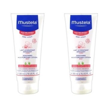 Mustela Soothing Moisturizing Lotion 200 ml 2 Kutu - Çok Hassas Cilt Vücut Losyonu 2 Kutu