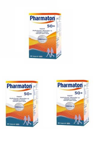 Pharmaton 50 Plus 30 Kapsül 3 Kutu