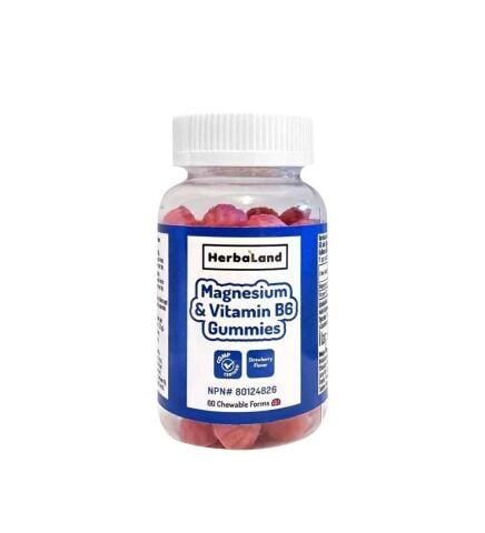 Herbaland Gummies Magnezyum ve Vitamin B6 60 Çiğnenebilir Form