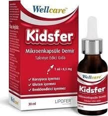 Wellcare Kidsfer Mikroenkapsüle Demir Takviye Edici Gıda 30 ml