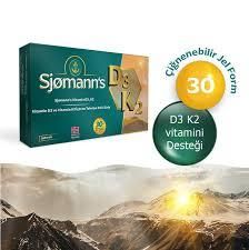 Sjomann's D3k2 Çiğnenebilir Jel 30 Tablet