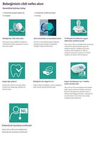 Philips Avent Scf091/07 Ultra Soft Emzik Erkek 0-6 Ay