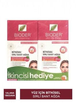 Bioder Epiten Sirli Ağda Bandı Normal Ciltler Yüz Bölgesi 20'li - İkincisi Hediye