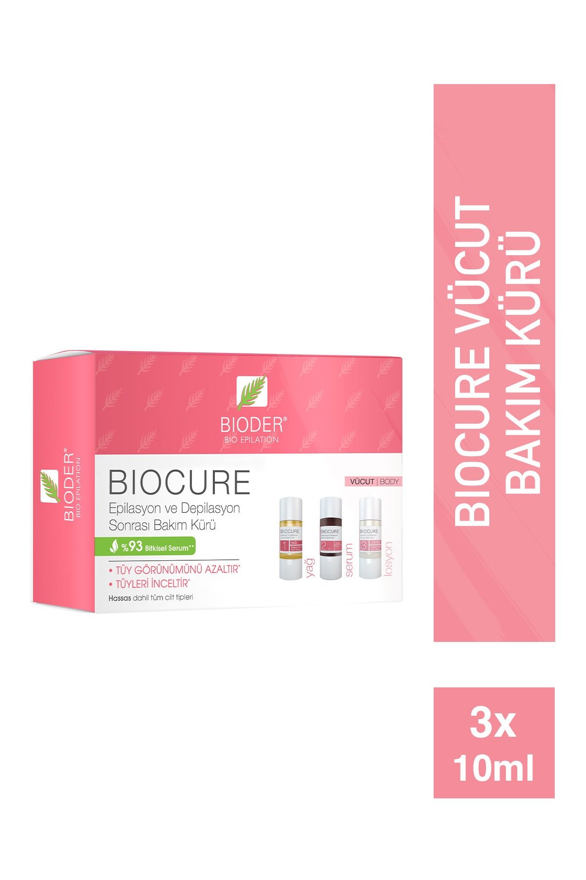 Bioder Bio Epilation Tüy Azaltıcı Kür 3'lü Etki 3x10 ml