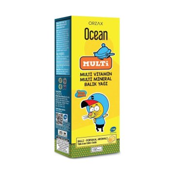 Ocean Multivitamin Multimineral Şurup Kral Şakir 150 ml 3 Kutu