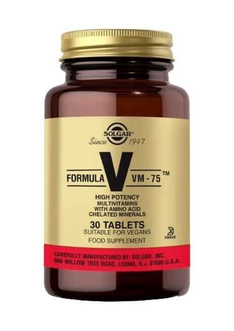 Solgar VM 75 Multivitamin 30 Tablet