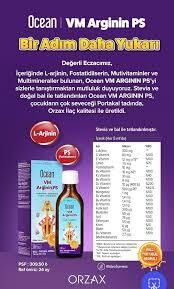 Ocean Vm Arginin Ps Ballı Portakal Aromalı Şurup 150 ml - 1 Alana 1 Bedava
