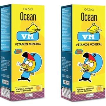 Ocean VM Portakal Aromalı Şurup Kral Şakir 150 ml 2 Kutu