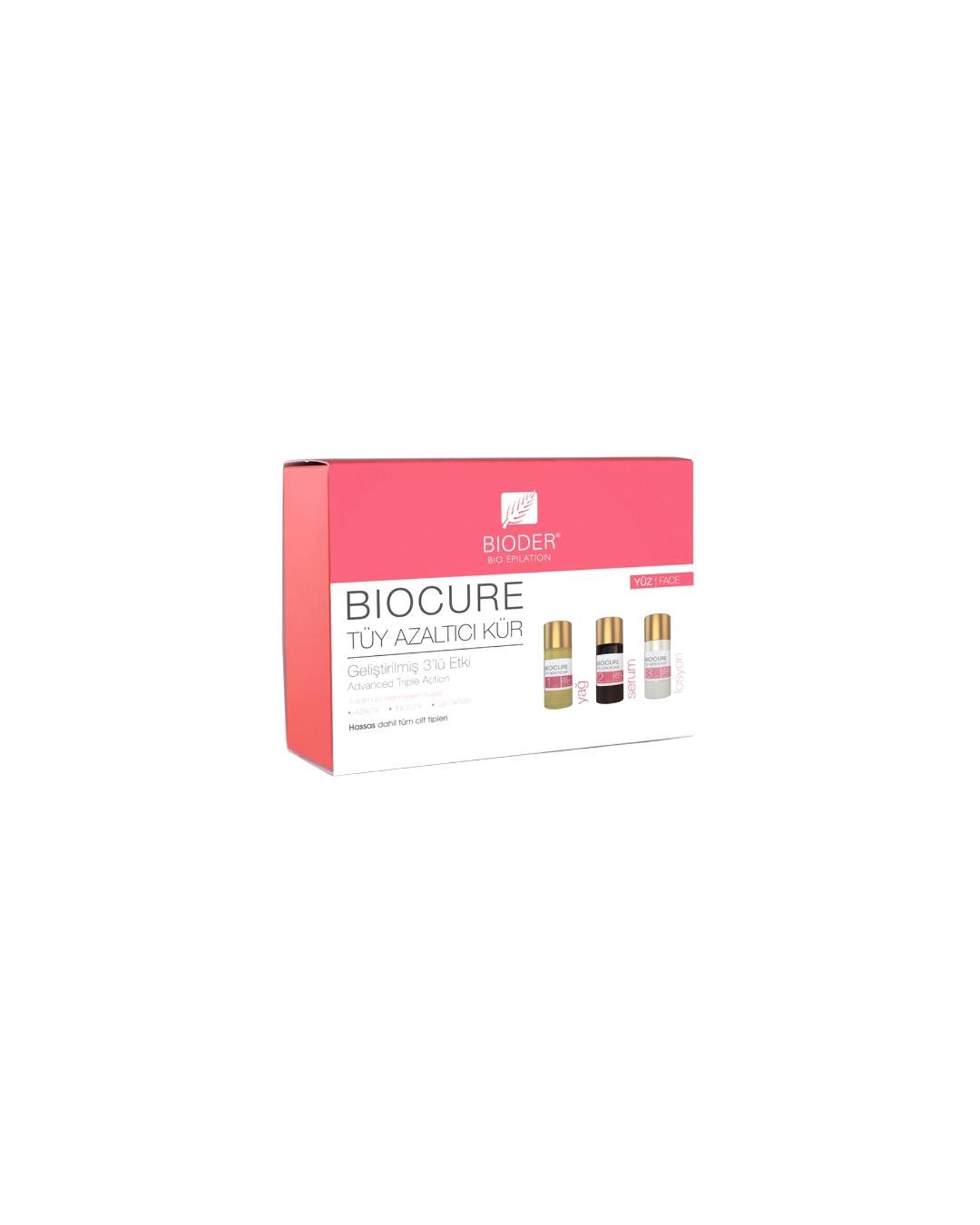Bioder Biocure Tüy Azaltıcı Kür Yüz İçin 3'lü Etki 3 x 5 ml
