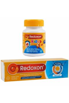 Redoxon 3'lü Etkili 15 Efervesan Tablet + Kids 60 Çiğnenebilir Tablet Avantajlı Paket