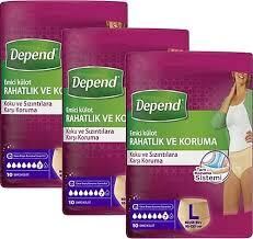 Depend Kadın Emici Külot Large 10'lu - 3 Adet