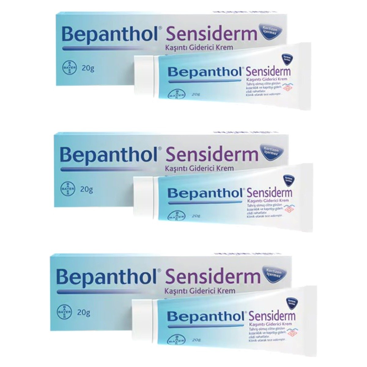 Bepanthol Sensiderm Krem 20 gr 3 Kutu