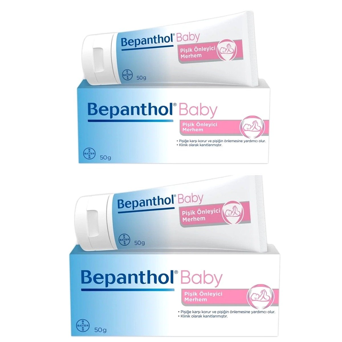 Bepanthol Baby Pişik Önleyici Merhem 50 gr 2 Kutu