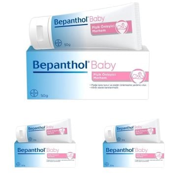 Bepanthol Baby Pişik Önleyici Merhem 50 gr 3 Kutu
