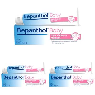 Bepanthol Baby Pişik Önleyici Merhem 100 Gr 3 Kutu