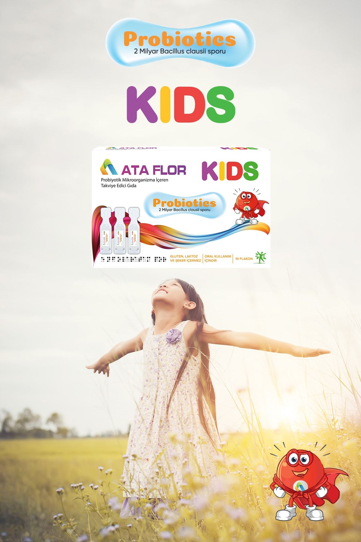 Ata Flor Kids Probiyotik 10 Flakon