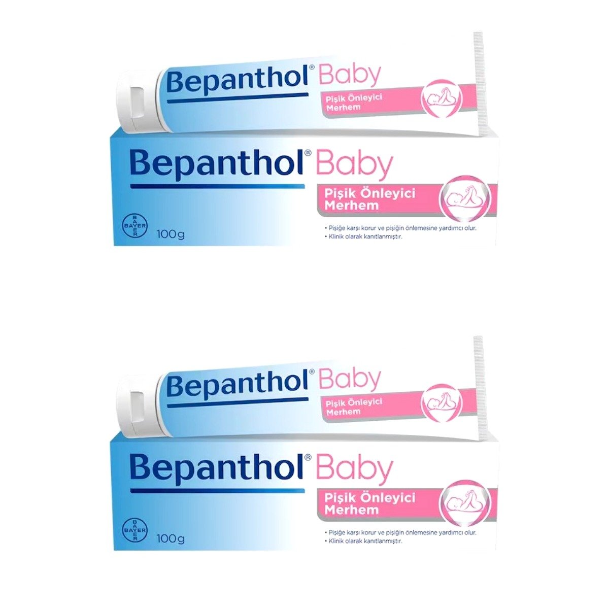Bepanthol Baby Pişik Önleyici Merhem 100 Gr 2 Kutu