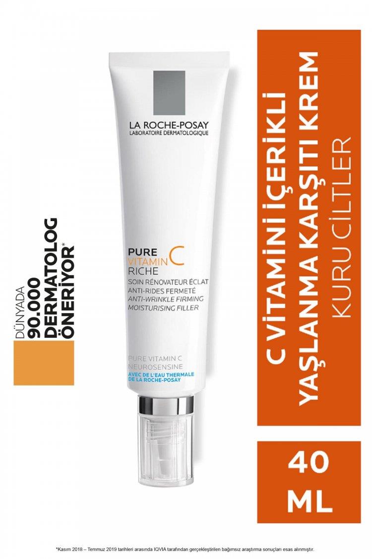 La Roche Posay Redermic C PS Kuru Ciltler İçin Kırışıklık Karşıtı Krem 40 ml