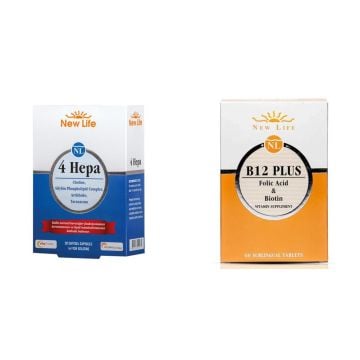 New Life 4 Hepa 30 Softjel + New Life B12 Plus Methylcobalamin 60 Tablet Avantajlı Paket