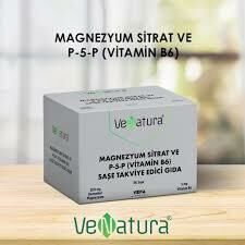 Venatura Magnezyum Sitrat Ve P-5-P (Vitamin B6) 60 Saşe