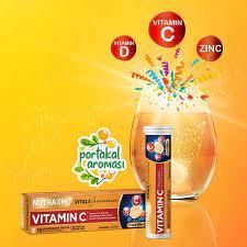 Nutraxin Vitamin C D Zinc 15 Efervesan Tablet - İkili Kofre